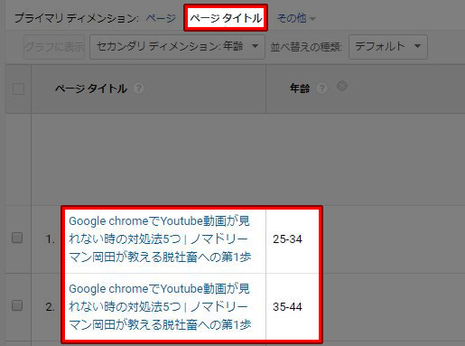 ページタイトル